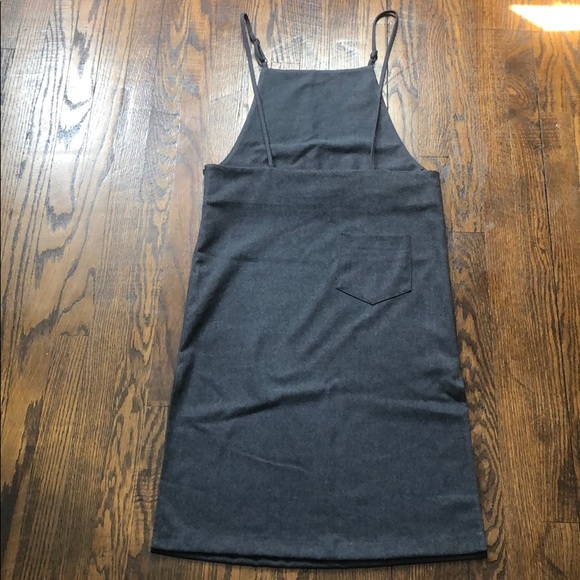 Noul (Oak & Fort) Gray overall bib dress - Picture 2 of 8